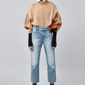 ZARA Straight Cut Hi-Rise Authentic Jeans